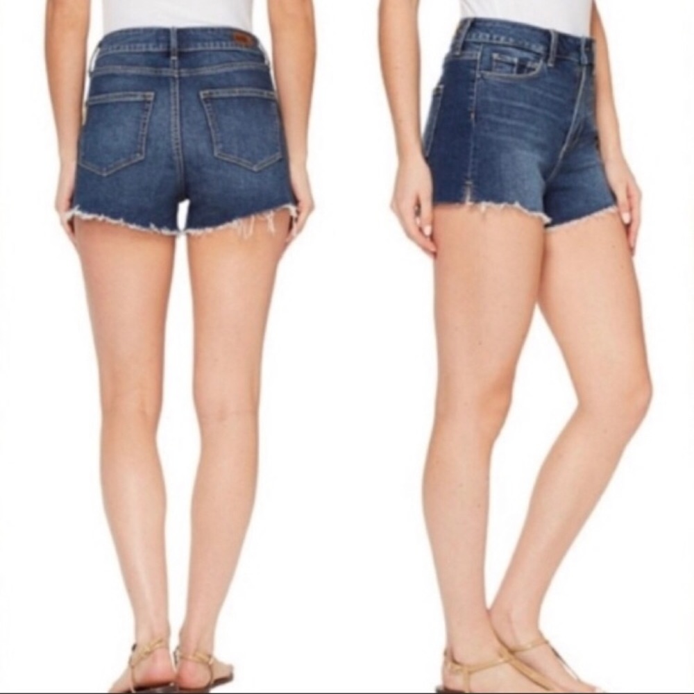 Paige Margot shorts. High waisted dark shorts